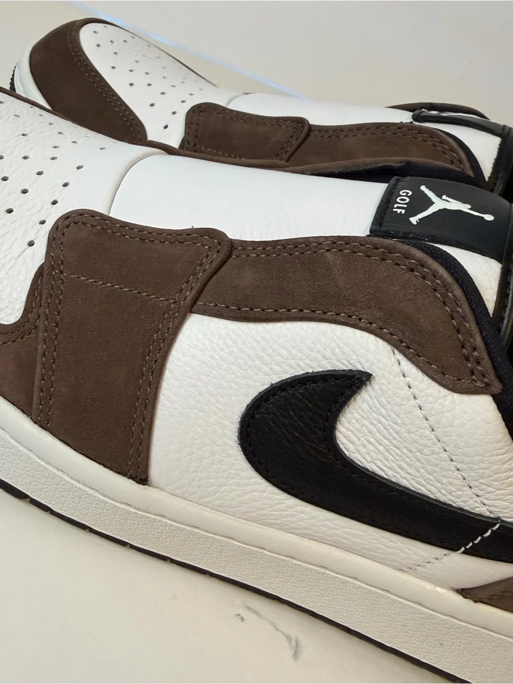 Jordan Mule Loafer in Brown, White & Black